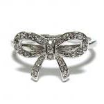 Infinity Bow Ring-925 Sterling Silver With Hand..